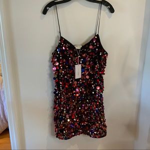 Lovers + Friends sparkly pallette dress NWT XL